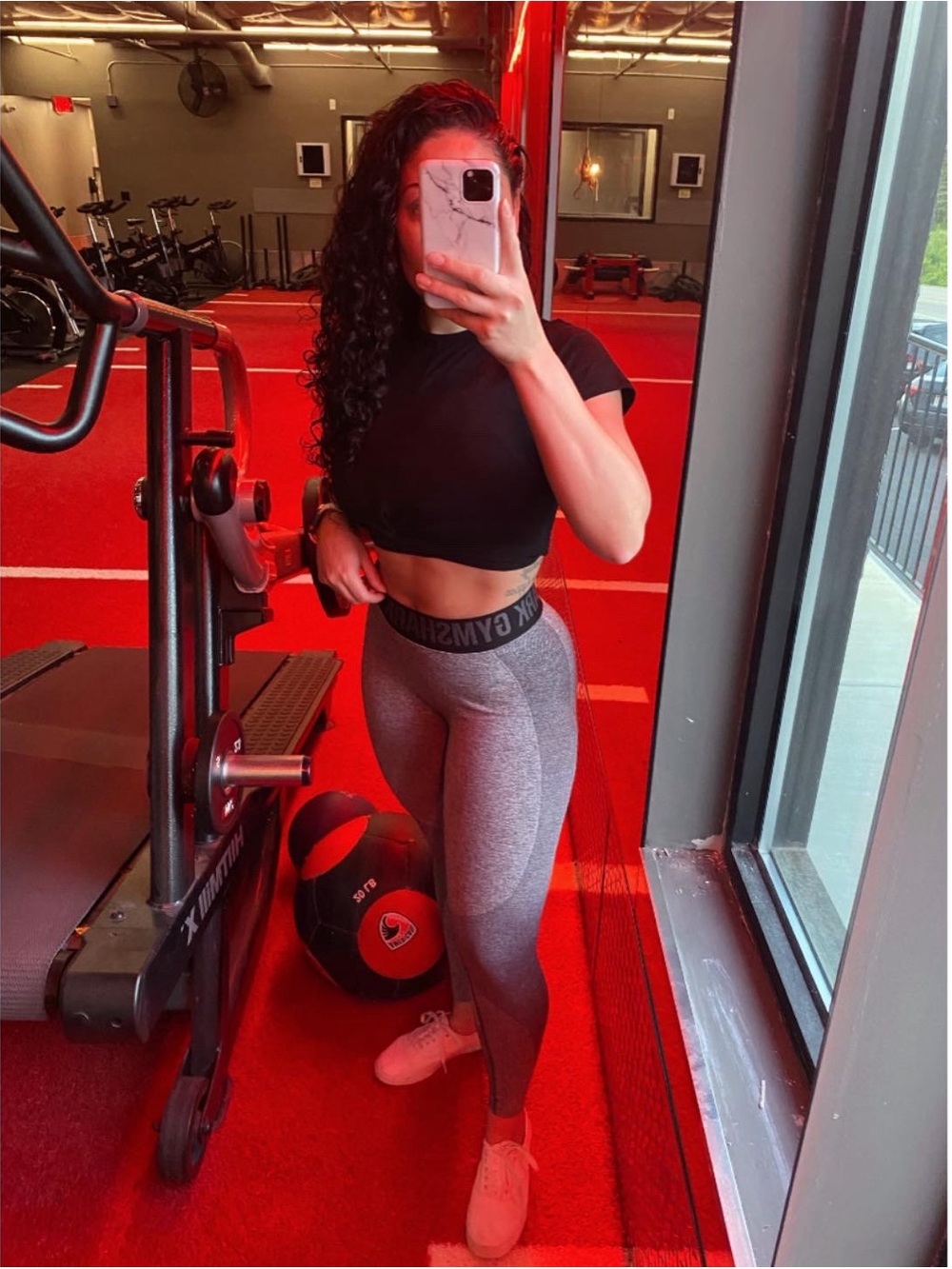Gymshark Black/Gray Seamless Leggings